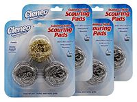 Cleneo 12 Piece Stainless Steel Scouring Pads