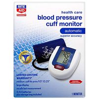 Rite Aid Automatic Blood Pressure Cuff | Digital Blood Pressure Monitor