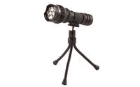 True Utility TU86 FlyEye 7 TripodLite Wide Beam Lens Flashlight With Tripod, Black