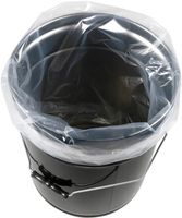 5 Gallon Round Bottom Poly Drum Liners, 19" x 22", 4-Mil, CASE OF 500