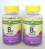 SPRING VALLEY B12, 500 MCG, 200 Gummies