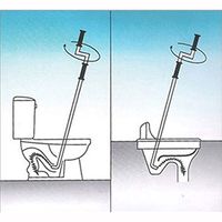 KEM Toilet Block Perforator Penetrator Digger Pierce 1meter for Clogged Toilets,Sinks and Sewer