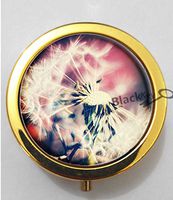 BlackKey Beautiful Dandelion Seed 3-Compartment Decorative Pocket Gift Box Case Organizer for Pill, Color 2 -1588