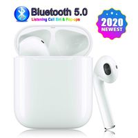 Bluetooth 5.0 Wireless Earbuds Headsets Bluetooth Headphones [24Hrs Charging Case] 3D Stereo IPX5 Waterproof Pop-ups Auto Pairing Fast Charging for Earphone Samsung Apple Airpods Sport Earbuds