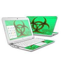 Mightyskins Skin Compatible with Hp Chromebook 11 (2015) Case Wrap Cover Sticker Skins Biohazard