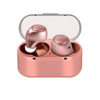 Libison Bluetooth 5.0 Headphones, Wireless Earbuds Stereo Headset in-Ear Noise Canceling Earphone Cordless Sports Earpiece Compatible with Smart Phones IPX5 Waterproof (Rose Gold)