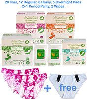 NatraTouch WorryFree First Period Kit (Pink Tie-Dyed Extra Small)