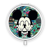 DISNEY COLLECTION Pill Case for Purse Mickey 3 Sets Water Rust Proof Small Travel Portable Daily Medicine Pill Box