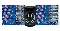 Herb Airtight Container Fresh Kettle with Juicy Jay's Blueberry 1.25 Flavored Hemp Rolling Papers 10 Count DC Crafts Nation- Happy Face