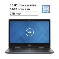 2019 Dell Inspiron 14 5000 2-in-1 15.6 Inch Touchscreen Laptop (Intel Core i3-8145U up tp 3.9GHz, 32GB DDR4 RAM, 2TB HDD, WiFi, Bluetooth, HDMI, Win10 Home, Black) (Renewed)