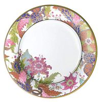 Caspari Tobacco Leaf Paper Dinner Plates - Pack of 8