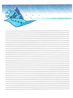 Kid’s Camp Cabin Lined Stationery Paper 26 Sheets