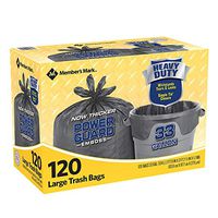 An Item of Member's Mark 33 gal. Power-Guard Simple Tie Trash Bags (120 ct.) - Pack of 1