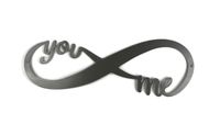 Infinity Symbol Raw Steel Unpainted Art 18 Inches