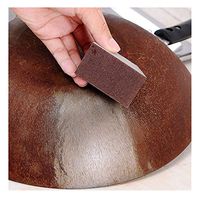 Kitchen Wash Pot Cleaning Sponge,Sponge Carborundum Brush Kitchen Washing Cleaning Kitchen Cleaner Tool (Brown)