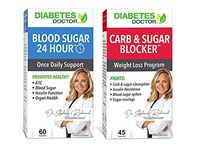 Diabetes Doctor A1C Bundle Pack - 24 Hour Daily Support & Mealtime Sugar Defense - Insulin & Weight Loss Support - 1 Month Supply