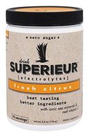 Superieur Electrolytes - Electrolyte Hydration Powder, Fresh Citrus, 70 Servings - Keto Friendly, Non-GMO, Zero Sugar, Vegan