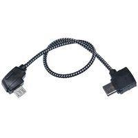 Rantow Nylon Braided Video Date Cables fit DJI Mavic Pro Drone Remote Controller (20.7cm Type-C to Micro-USB)
