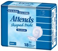 Attends Attends Shaped Pads Super 24.5 - Case of 72 - Model sps