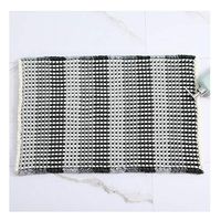 GHHZZQ Bathroom Rugs Non-Slip Strong Water Absorption Superfine Fiber Foot Pad Household Bathtub Mat, 5 Colors, 1.5 cm Thick, 2 Sizes (Color : Black, Size : 40x60cm)