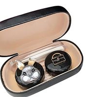 Leather Contact Lens Case Eye Care Kit Holder Personality Gift