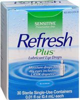 Refresh Plus Eye Lubricant, 0.01 oz. Eye Drops, 00023040330 - Box of 30