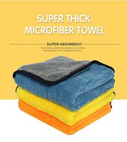 Auto Care 1pcs or 3pcs 800gsm 45cmx38cm Super Thick Plush Microfiber Car Care Microfibre Wax Polishing Detailing Towel (3 colors MIX)