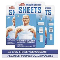 Mr. Clean Magic Eraser Sheets, Cleaning Wipes for Hard to Reach Spaces, 16 Count (Pack of 3)