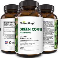 Natural Raw Green Coffee Bean Extract - Extra Strength Pure Premium Antioxidant Beans - 800 mg Max Fat Burner Supplement Super Cleanse Pills for Weight Loss Benefits Reviews