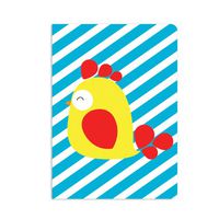 UFF Sunrise Note Card - Rooster (1 Card + 1 Envelope + 1 Sticker) | Rungtong & Co. Stationery Line