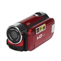 Han Shi Digital Video YouTube Camera Camcorder Home Outdoor Vacation Mini Digital Camera Pocket HD 1080P 16M 16X Digital Zoom (Red)