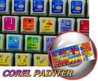 NEW COREL PAINTER KEYBOARD STICKERS