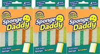 Scrub Daddy - Sponge Daddy Dual-Sided Sponge and Scrubber (Pack of 3)