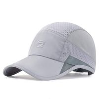 GADIEMKENSD Running Hat, Mens Outdoor Hat Unstructured Baseball Cap UPF 50 UV SPF Exercise Run Caps Reflective Breathable Light Sun Hats Quick Dry Mesh Summer Sports Hat Cap Men Woman Under 10 Gray