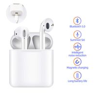 Essoy Bluetooth Headphones True 5.0 TWS Wireless Earbuds with Charging Case, Stereo Noise Cancelling in-Ear Earphones with Mic,Sports/Running Headsets Fit for iPhone and Android