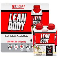 Lean Body Ready-to-Drink Vanilla Protein Shake, 20g Protein, Whey Blend, 0 Sugar, Gluten Free, 22 Vitamins & Minerals,(Recyclable Carton & Lid - Pack of 16)