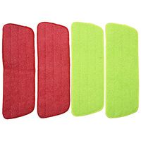 Wet Mop 4Pcs Spray Mop Replacement Pads Washable Refill Microfiber Wet/Dry Cleaning Use Reusable, Cleaning Supply (4 Pack