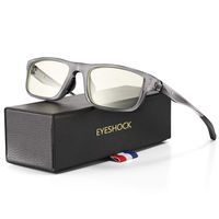 Eyeshock Blue Light Filter Computer Glasses for Blocking UV Anti Eyestrain Lightweight Frame Eyeglasses (Black)