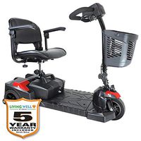 Drive Medical Scout 3 Scooter Including 5 Year Extended Warranty (20 AH Battery, 15 Mile Range)
