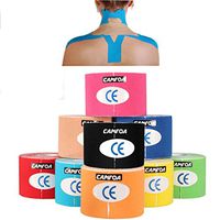 CAMTOA Kinesiology Tape Sports Muscles Care Elastic Physio Therapeutic Tape 5m x 5cm for Athletes Red