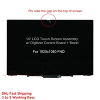 Touch LCD Screen Replacement Compatible for Lenovo ThinkPad X1 Yoga 3rd Gen Fru 01YT242 01YT243 LED Display Digitizer Board Assembly w/Bezel FHD 14"