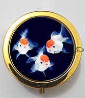 BlackKey Goldfish 3-Compartment Decorative Pocket Gift Box Case Organizer for Pill, Color 2 -2241