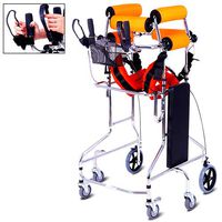 Nurth Standing Walk Stand/Walker/Walk Aid Equipment/Stand Frame Height Adjustable 6 Wheels Walking Assist Equipped for Rehabilitation Device Folding Lower (Cotton Tape Sustain)