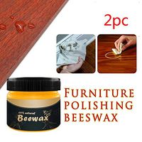 succeedtop Beeswax Furniture Polish, Traditional Beeswax Polish for Wood & Furniture | Wax for All Wood Types & Colors - Oak, Teak, Dark and Light Wood - Protect and Enhance The Shine (Yellow 2pc)