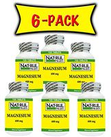 Natrul Health Magnesium 400mg 100 Tablets 6 Pack