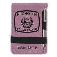 Mini Notepad, Hecho En El Salvador, Personalized Engraving Included (Pink)