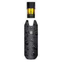 IT'S A SKIN Decal Vinyl Wrap Compatible with STIIIZY BIIIG Big <b>TM</b> Premium Vaporizers Sticker Sleeve Cover | Vape Stickers Skins Cover| Rain Drops on Black Metal
