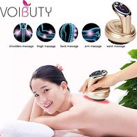 Electric Cupping Stimulate Acupoint Body Slimming Massager Guasha Scraping Heat Massage Negative Pressure Acupuncture Therapy (Gold)