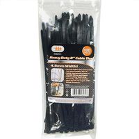 IIT 26271 Outdoor Xtreme Heavy Duty 8" Zip Ties Cable Ties 100Pc Self-Locking,