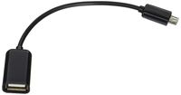 USB 2.0 A Female to Micro B Male Adapter Cable Micro USB Host Mode Straight OTG Cable, CNE467233